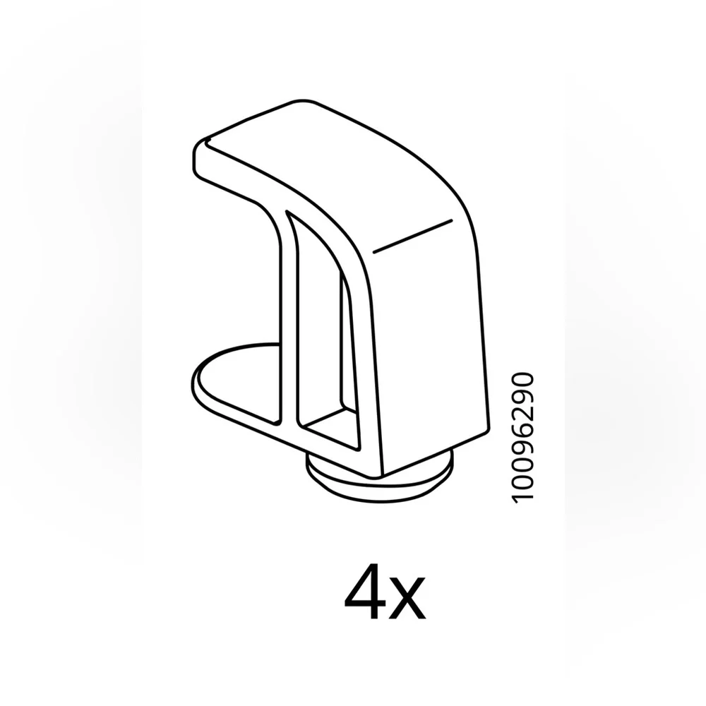 IKEA 10096290 BED SLAT STOPPER SUPPORTS SCREWS for beds